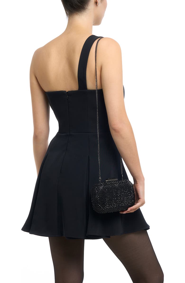 Olga Berg Keren Crystal Hotfix Frame Clutch, Alternate, color,