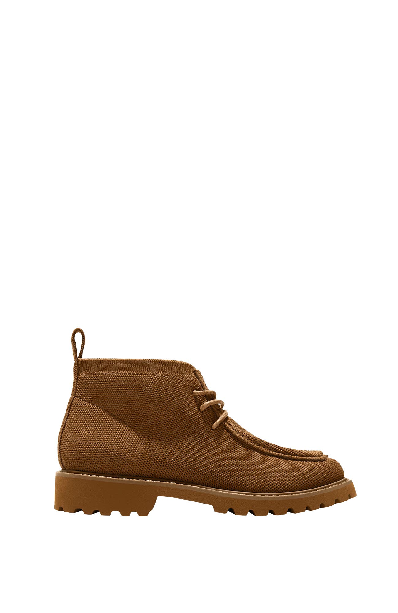 Francis Round-Toe Lug Sole Ankle Boots, Alternate, color, Caramel