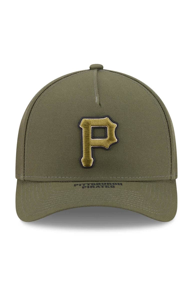 New Era Youth New Era Olive Pittsburgh Pirates 2026 Armed Forces Day 9FORTY M-Crown Adjustable Hat, Alternate, color, Olive