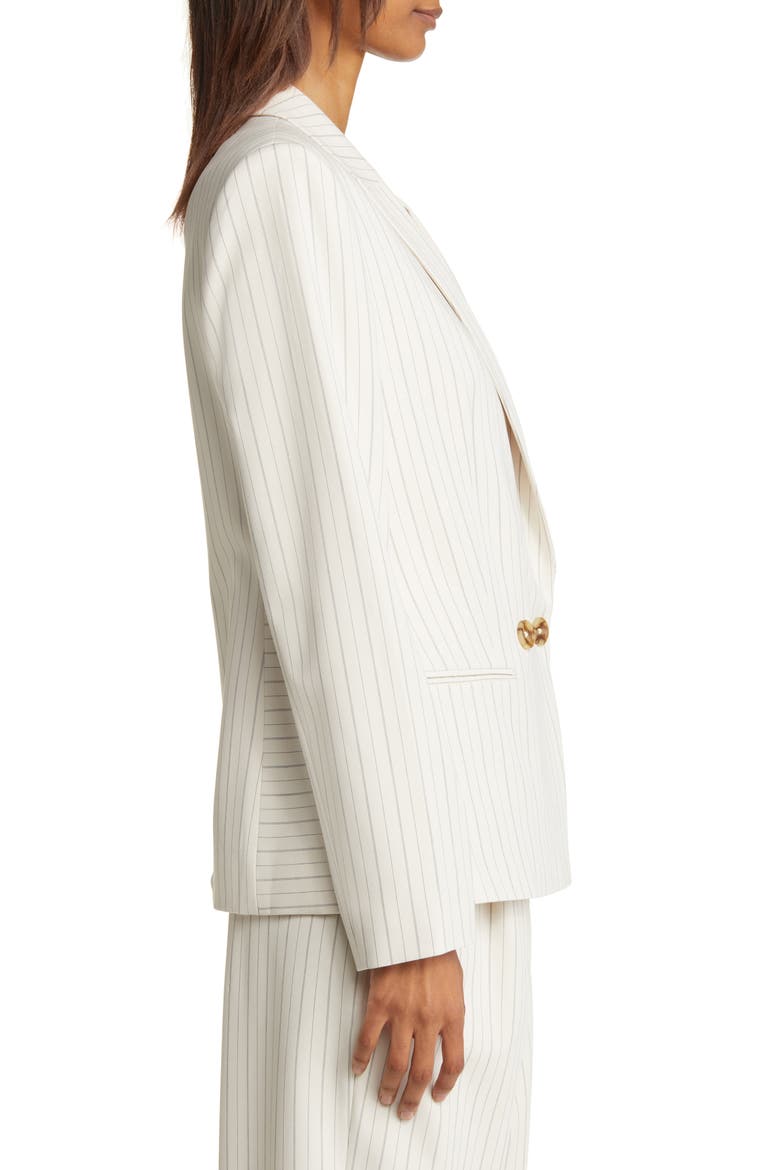 Kllara Stripe Double Breasted Blazer, Alternate, color, CREAM