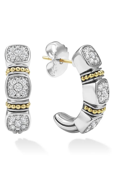 Rittenhouse Diamond Pavé Hoop Earrings