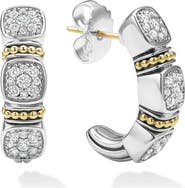 LAGOS Rittenhouse Diamond Pavé Hoop Earrings 