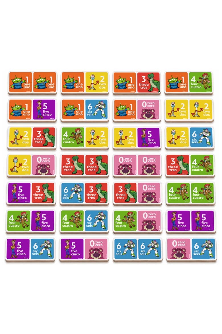 Disney - Toy Story Wood Dominoes, Alternate, color, Multicolor