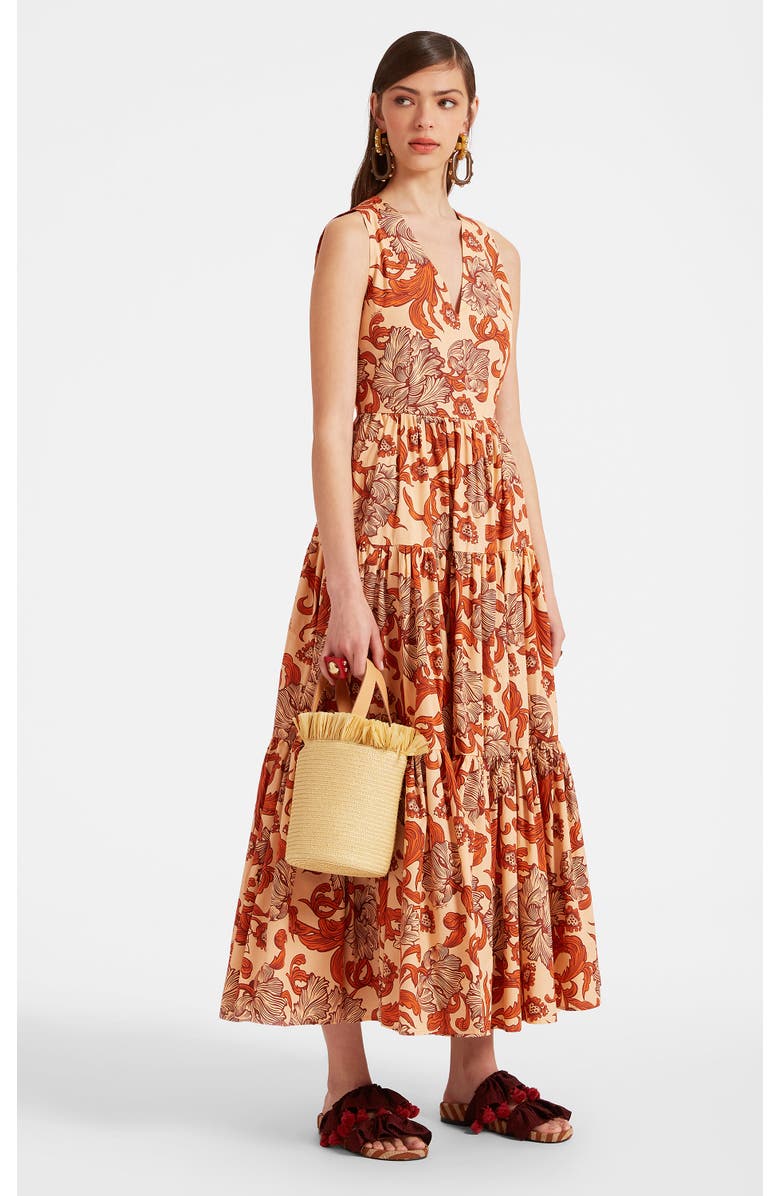 La DoubleJ Sleeveless Big Dress V-Neck Reef Pale Pink, Alternate, color, 