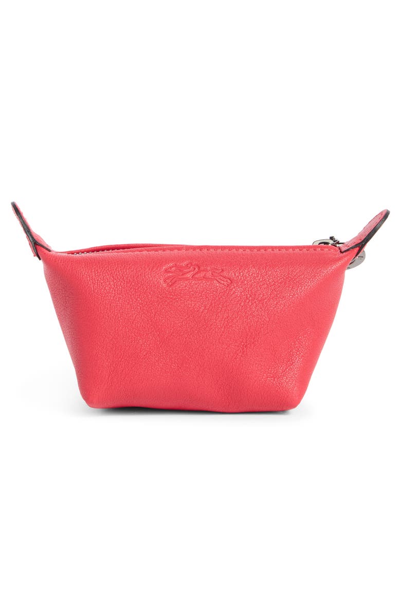 Longchamp Le Pilage Leather Zip Coin Purse, Alternate, color, 