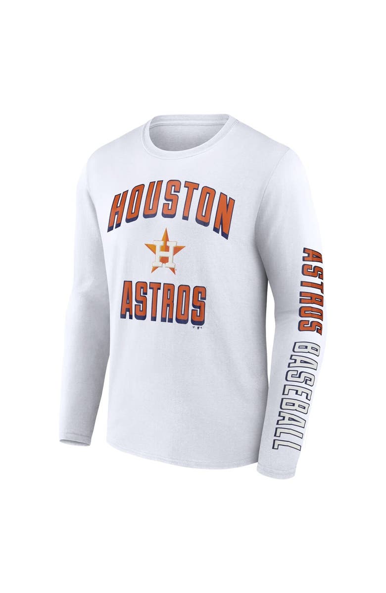 FANATICS Men's Fanatics  White Houston Astros Long Sleeve T-Shirt, Alternate, color, 
