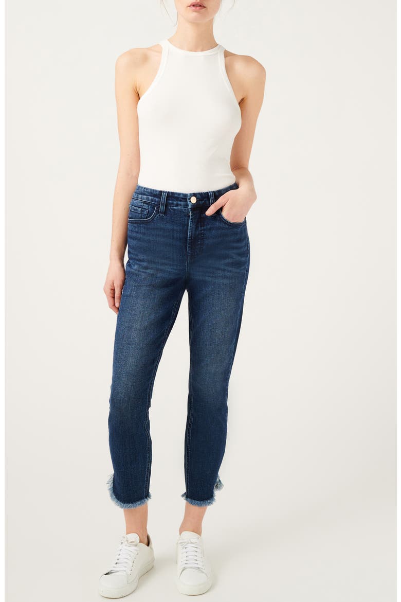 Fray Tulip Hem Crop Skinny Jeans, Alternate, color, SONOMA