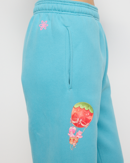Samii Ryan Happiness Looks Good Sweatpants In Blue