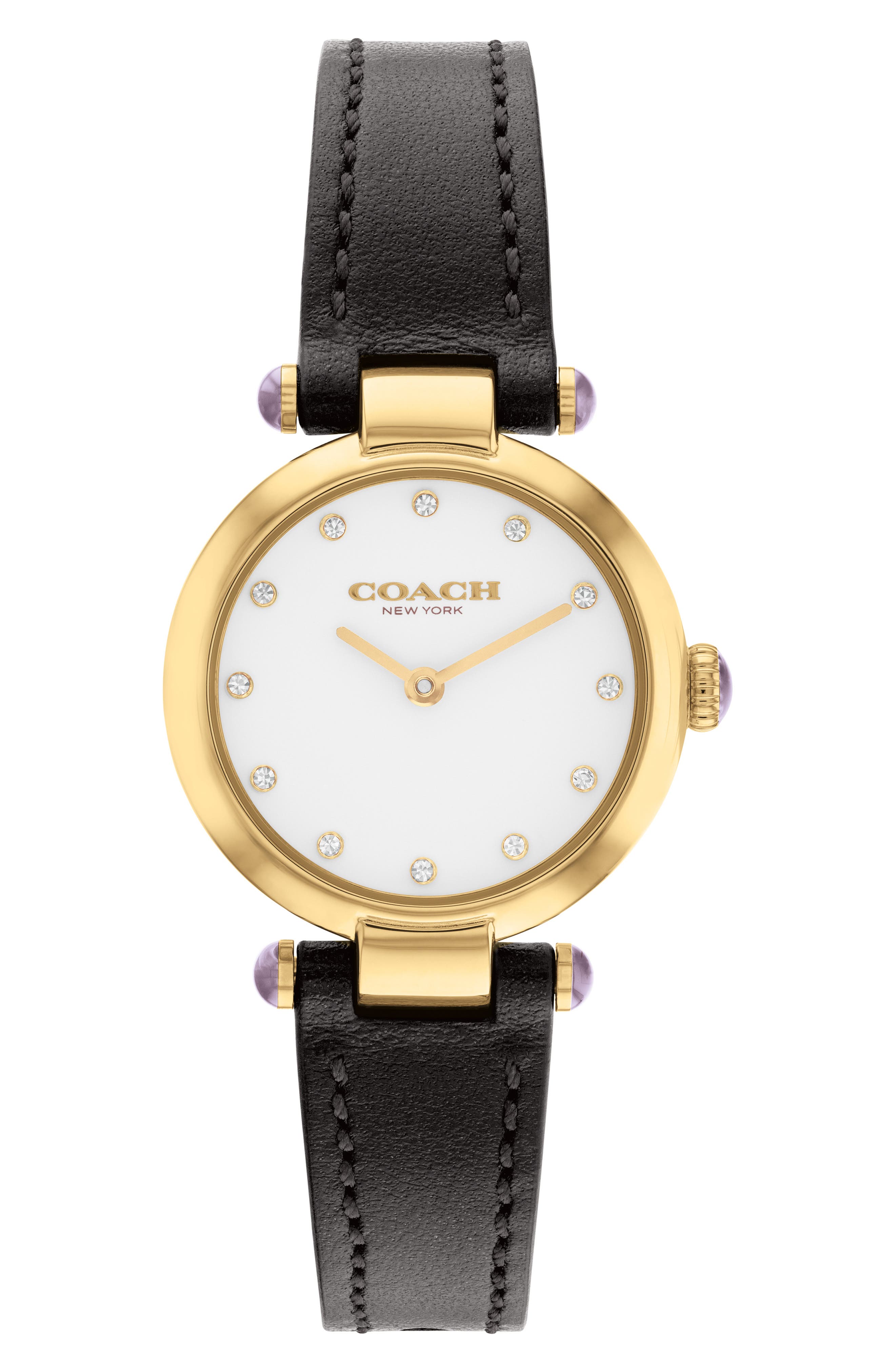 COACH Cary Leather Strap Watch, 26mm