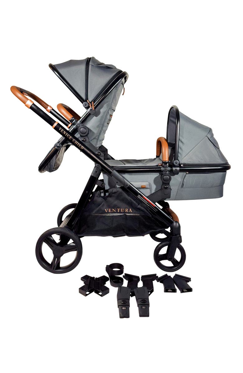Venice Child Ventura Stroller & Bassinet, Alternate, color, Shadow Gray