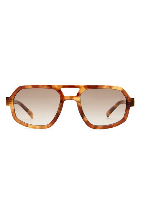 The Banks 53mm Gradient Aviator Sunglasses