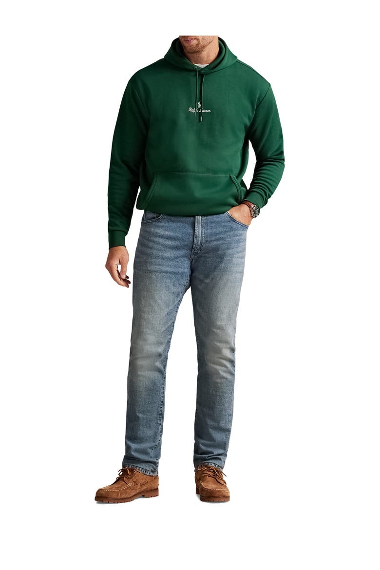 Big & Tall Logo Double-Knit Hoodie, Alternate, color, VINTAGE PINE
