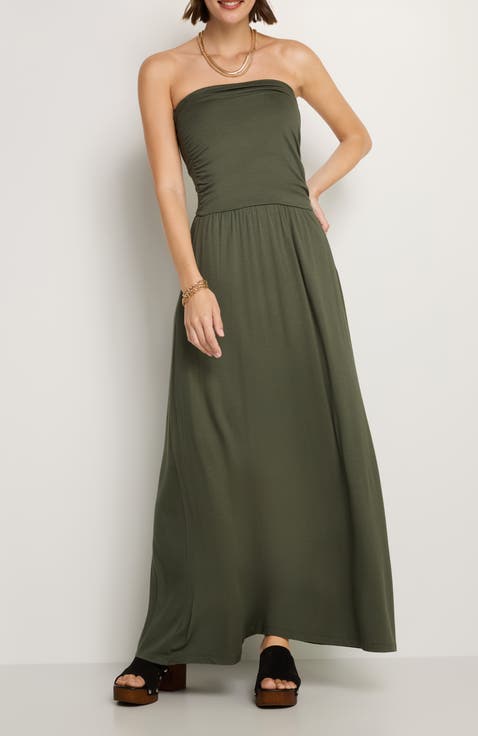 Women's Bandeau Maxi Dress