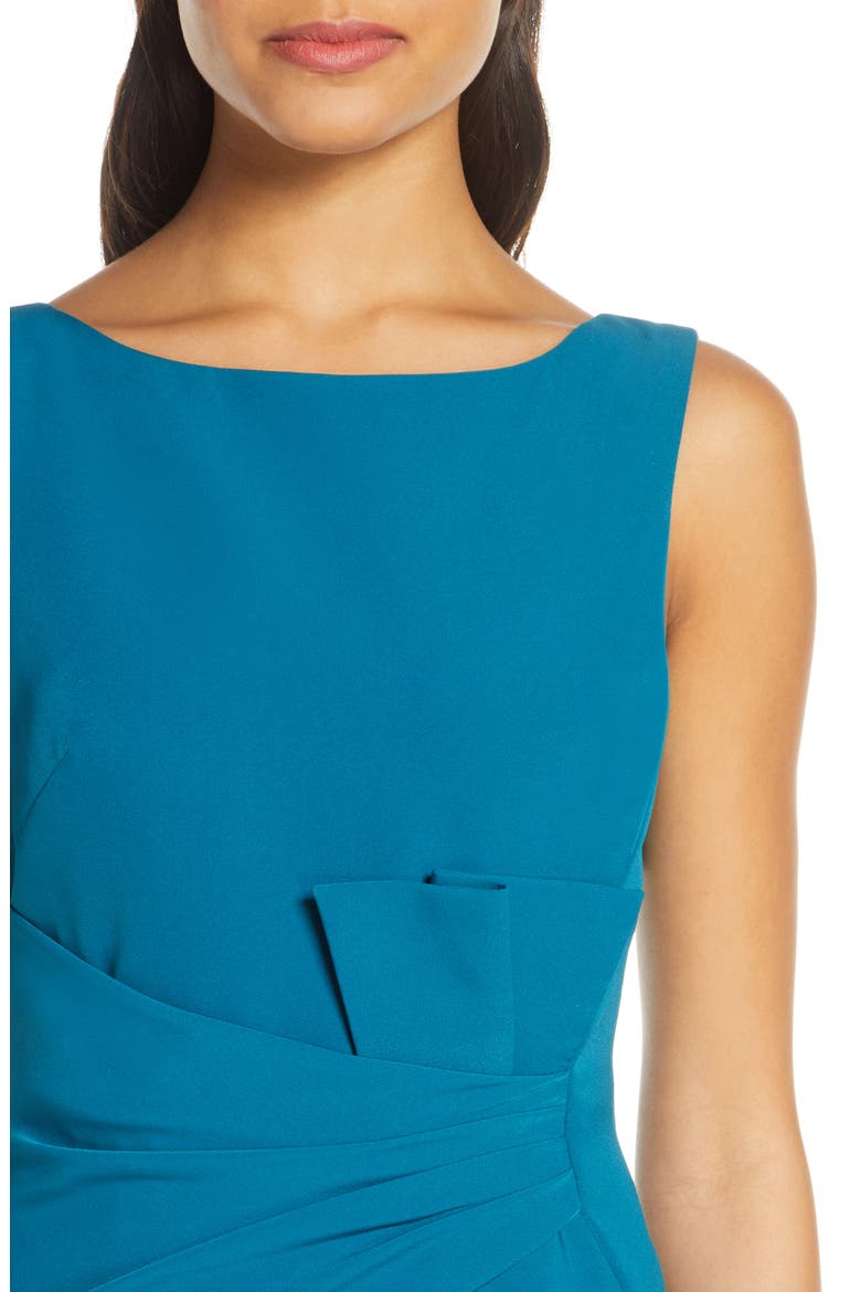 Ruffle Detail Gown, Alternate, color, TEAL