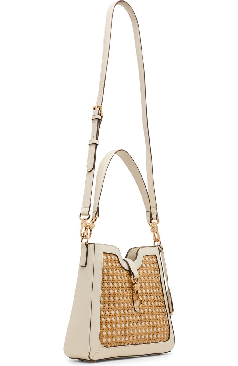 Anne Klein Straw Bucket Bag, Alternate, color, Natural-Pearl White