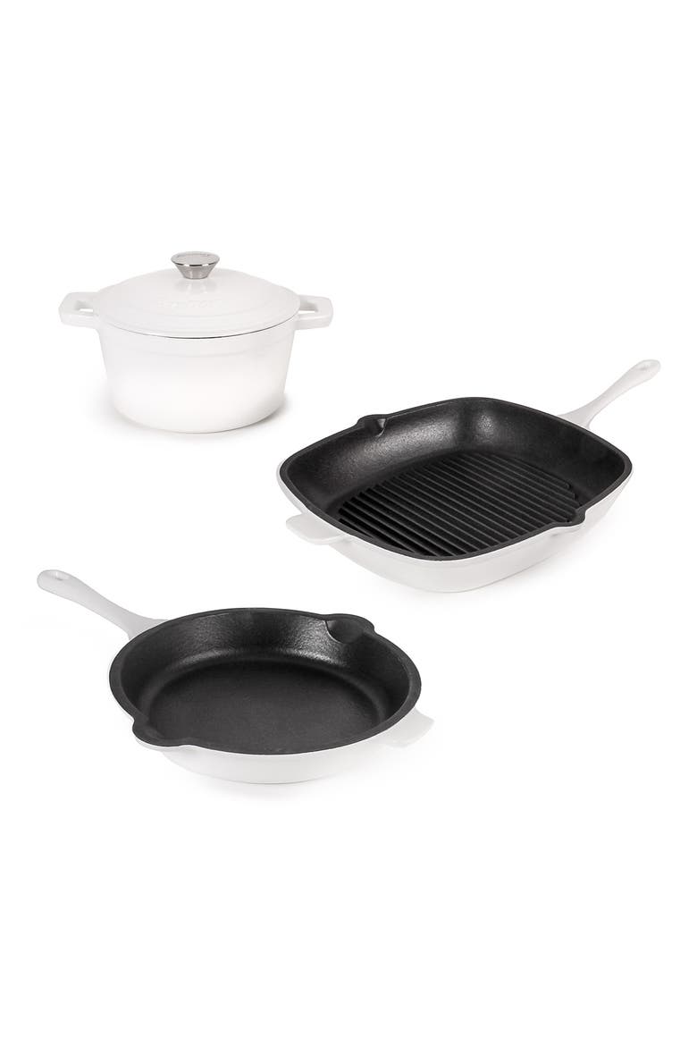 International 4pc Cast Iron Set, Main, color, WHITE