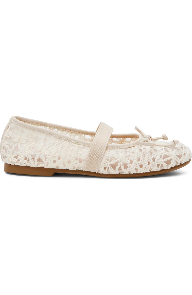 Dolce Vita Kids' Moppet Mesh Mary Jane Flat, Alternate, color, Ivory