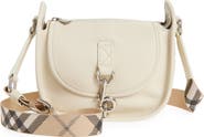 Burberry Mini B Clip Leather Crossbody Bag