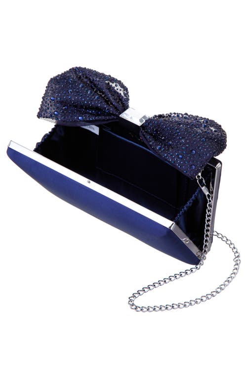 Shop Nina Selena Frame Clutch In Navy