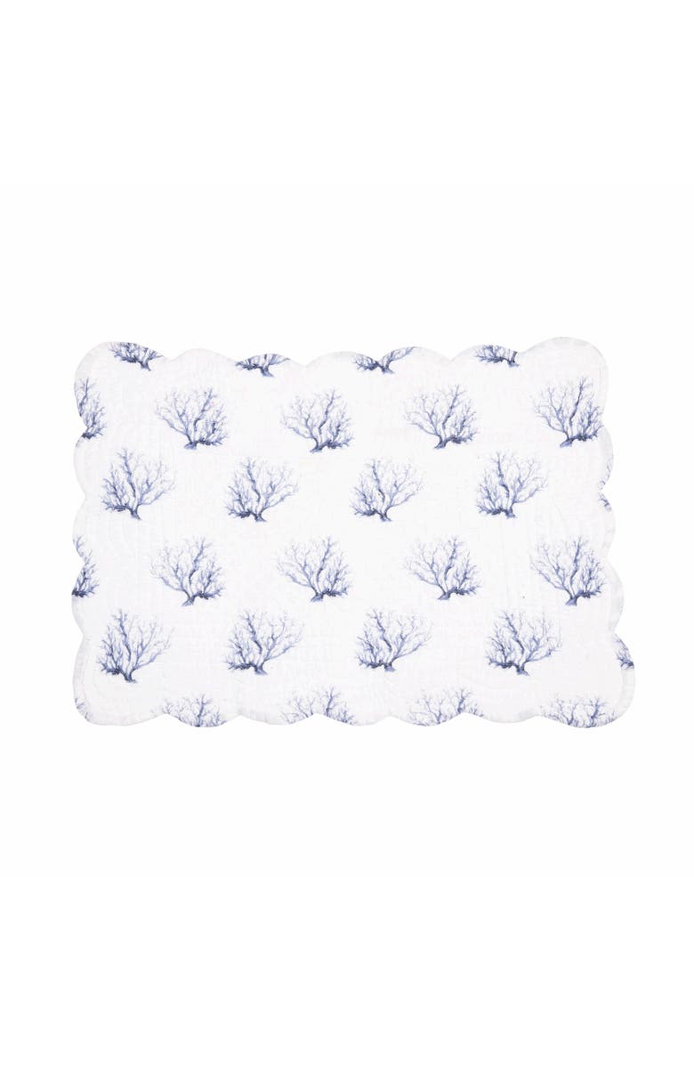 C&F Home Midnight Lagoon Placemats Set of 6, 13" x 19", Alternate, color, Blue