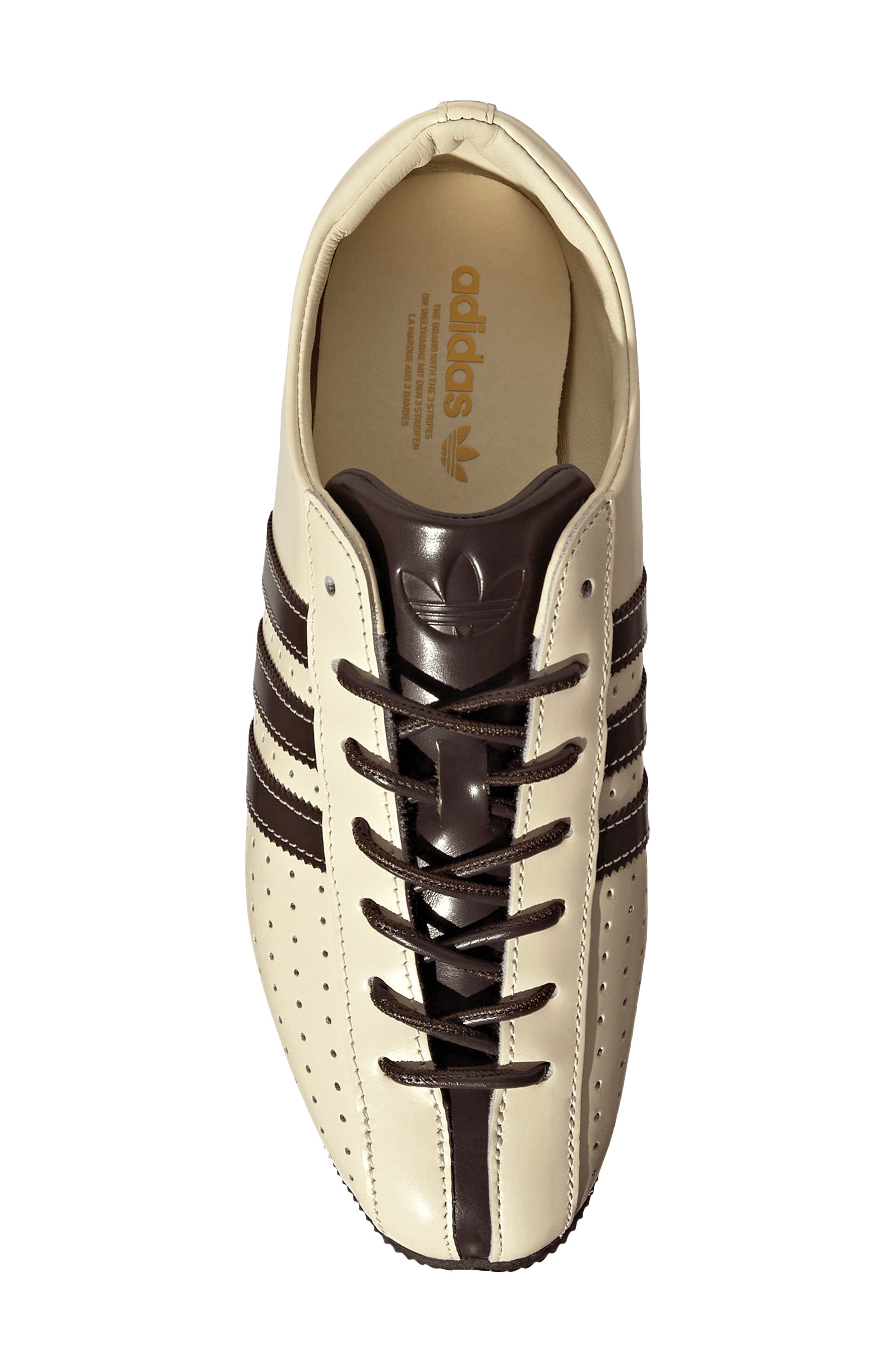 Japan Lux Sneaker, Alternate, color, CREAM WHITE/ COFFEE/ GOLD