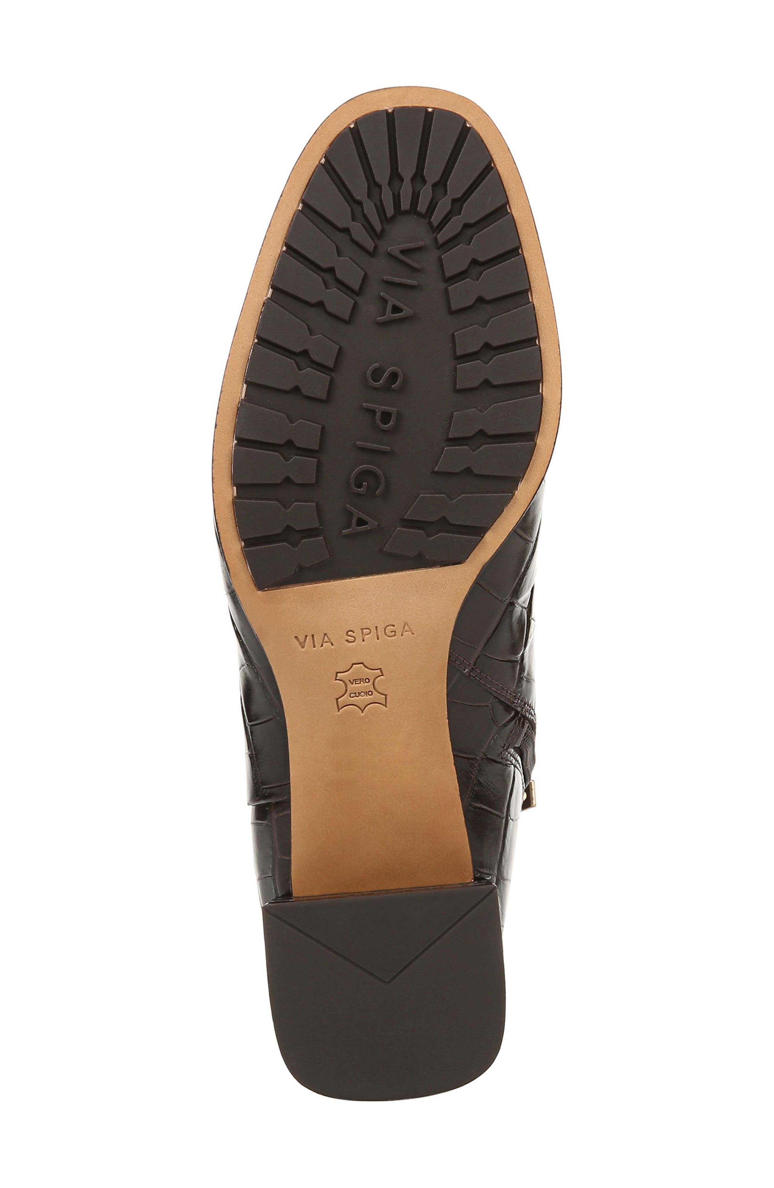 Sahira Bootie, Alternate, color, ESPRESSO CROC LEATHER