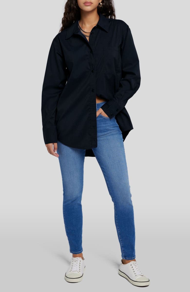 Seven Everyday Button Down Shirt, Alternate, color, Black