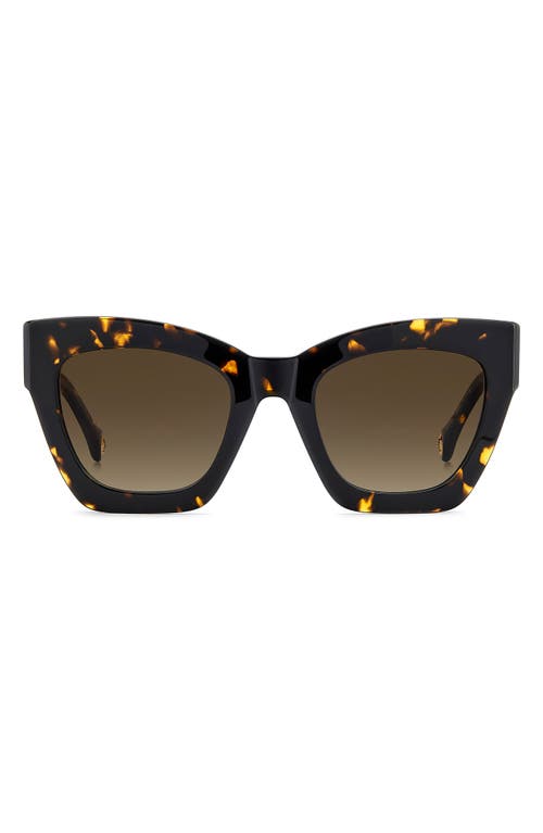 Carolina Herrera 52mm Gradient Cat Eye Sunglasses In Brown