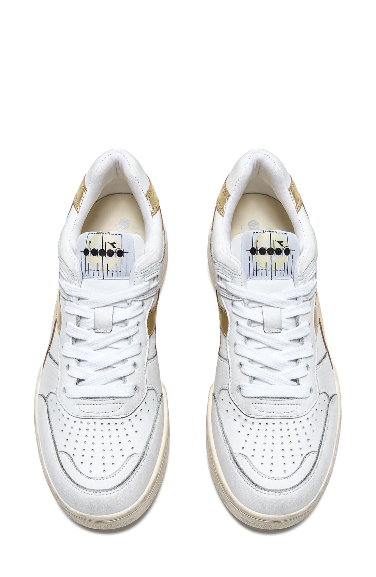 B.560 Laminated Sneaker, Alternate, color, WHITE
