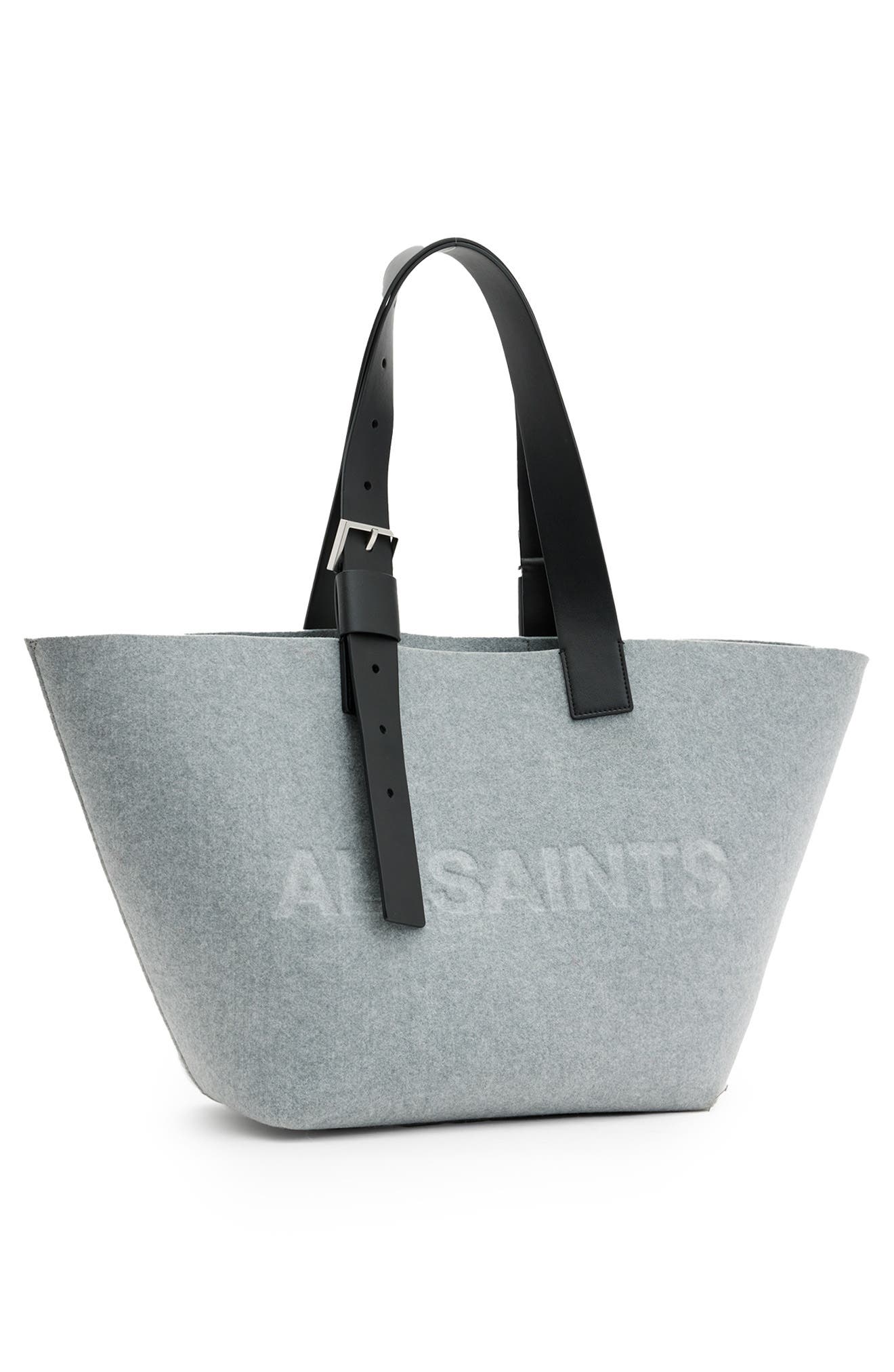 Anik Felt Tote, Alternate, color, GREY MARL