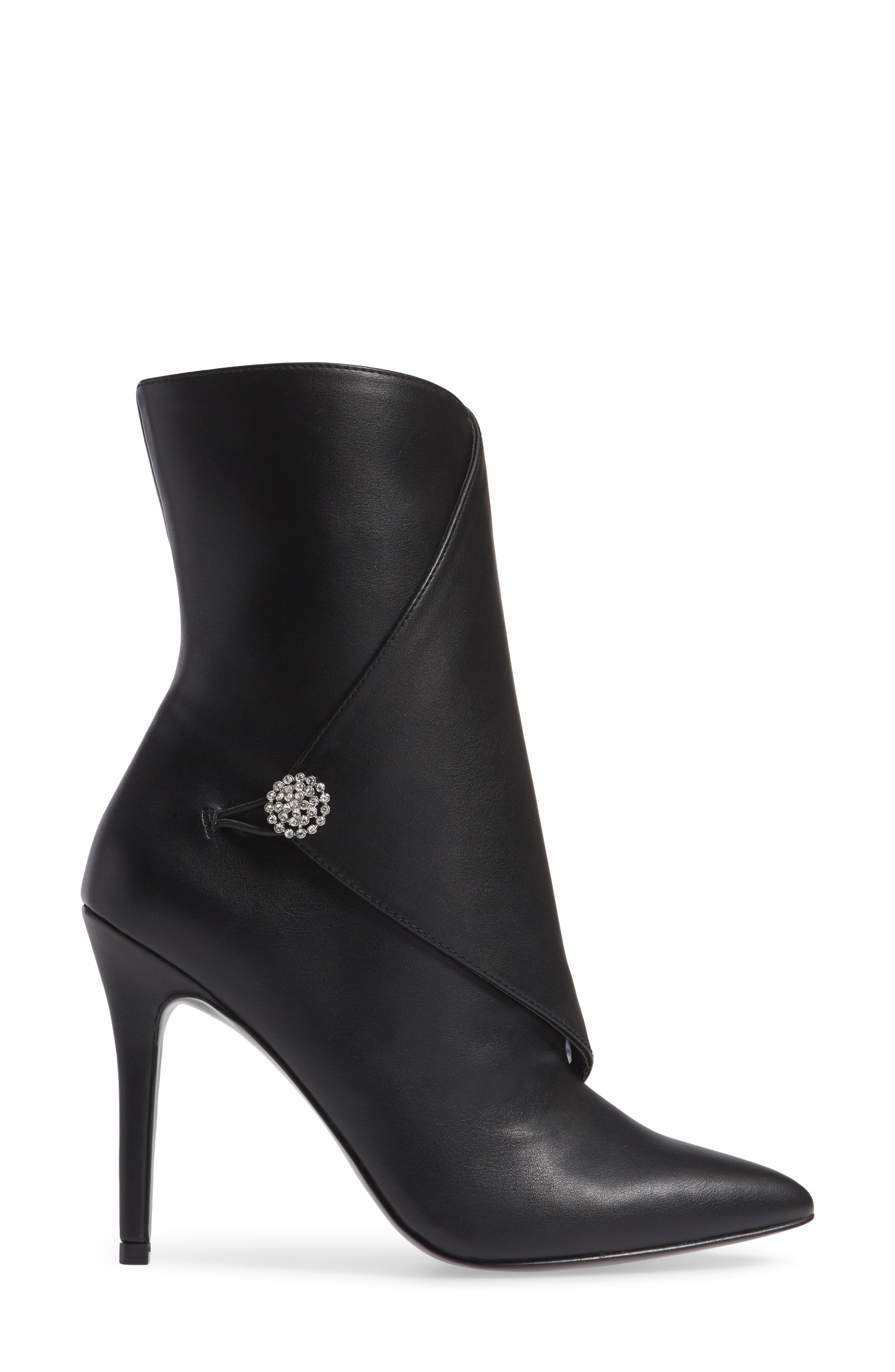 Charles by Charles David Pistol Crystal Embellished Pointy Toe Bootie, Alternate, color, 