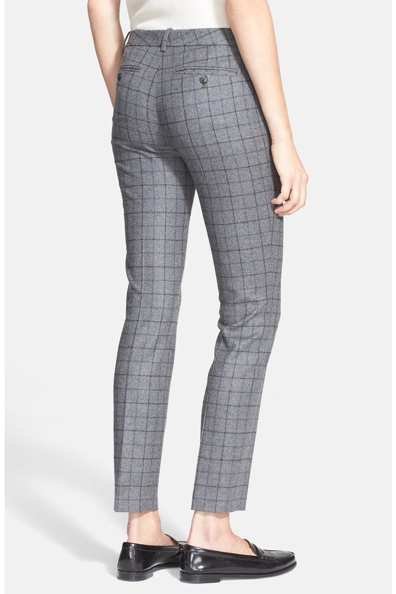 'Treeca' Wool Blend Pants, Alternate, color, CHARCOAL