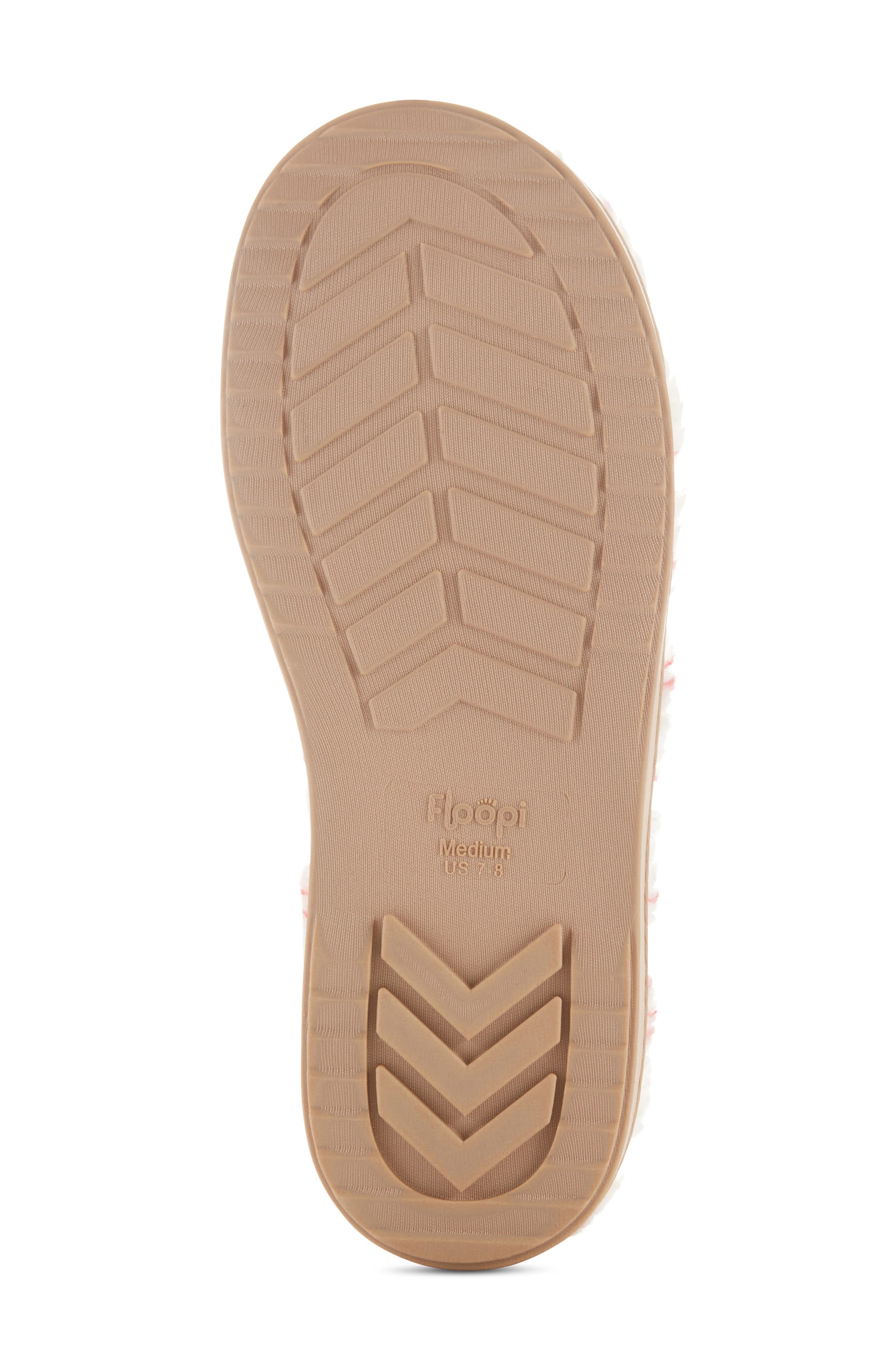 FLOOPI Faux Shearling Lined Slipper, Alternate, color, Cream