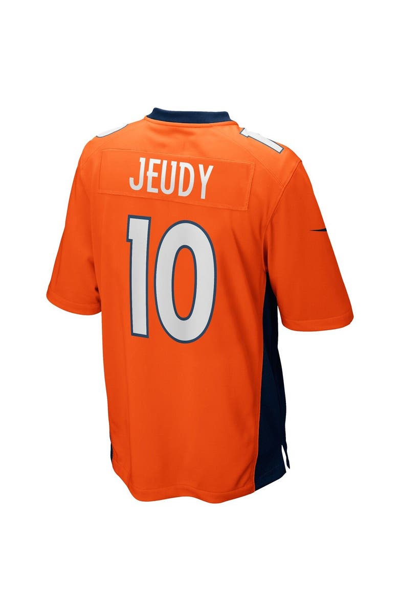 Nike Men's Nike Jerry Jeudy Orange Denver Broncos Game Jersey, Alternate, color,