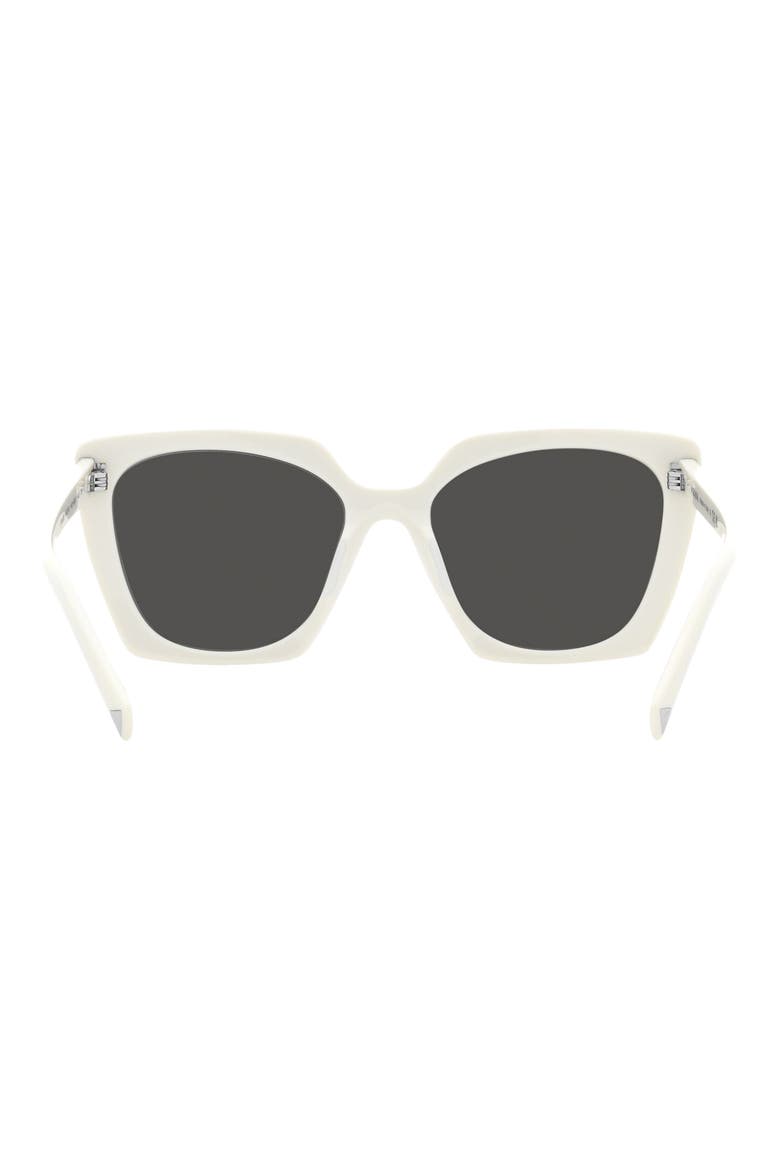 55mm Square Sunglasses, Alternate, color, BONE