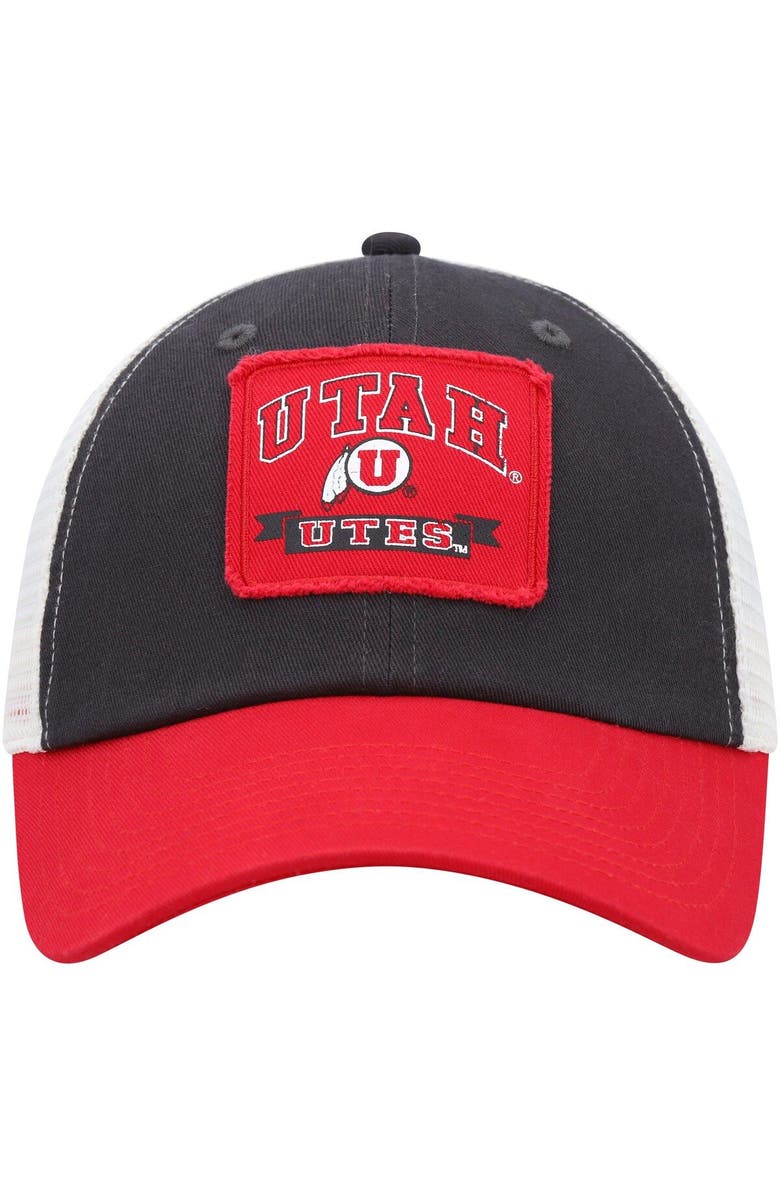 COLOSSEUM Men's Colosseum  Charcoal Utah Utes Objection Snapback Hat, Alternate, color, 