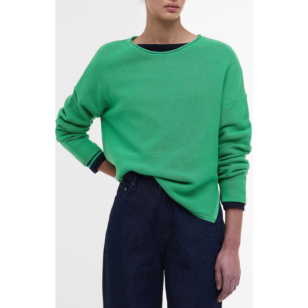 Barbour Marine Relaxed Fit Cotton Sweater