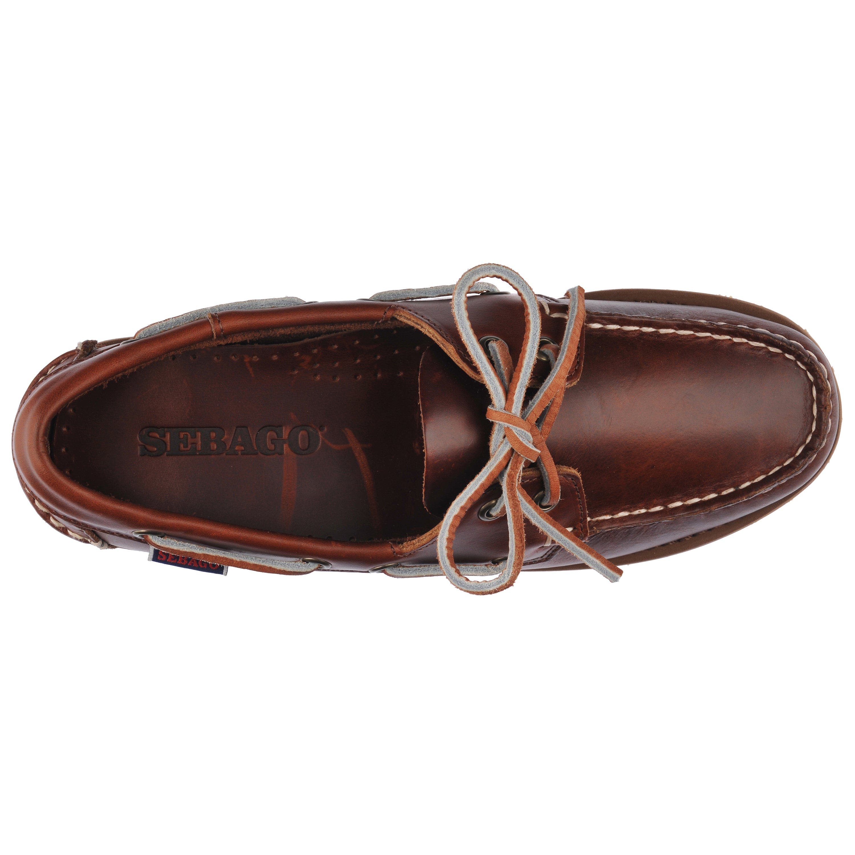 Sebago Ranger Waxy Moccassins, Alternate, color, Brown-Gum