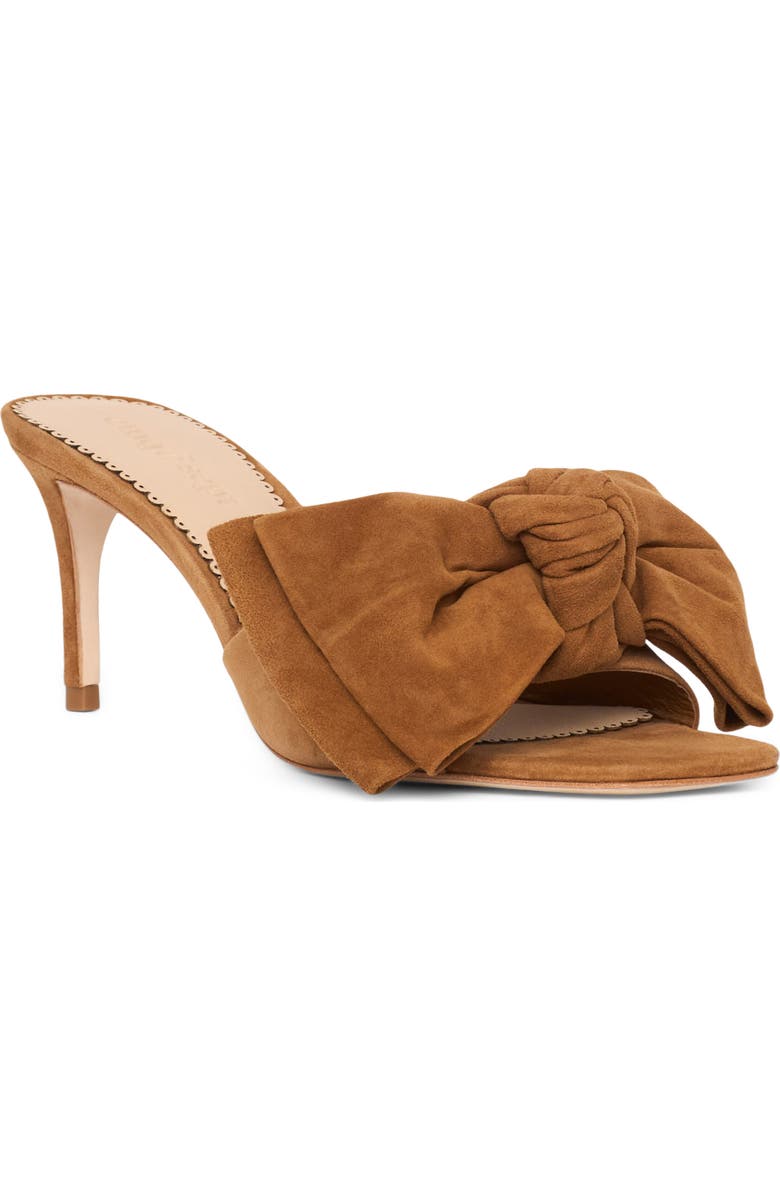 Cinq à Sept Felicity Suede Heeled Mule, Main, color, Toffee