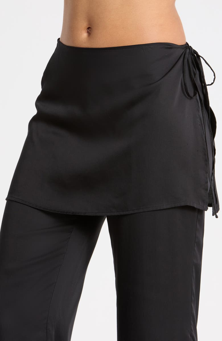 HOUSE OF CB Leona Skirt Pants, Alternate, color, Black
