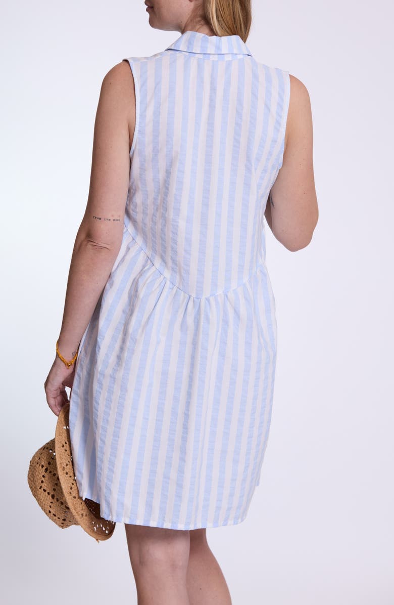 Cache Coeur Agathe Maternity and Nursing Shirt Dress, Alternate, color, Blue