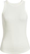 Treasure & Bond Pointelle Rib Crewneck Tank