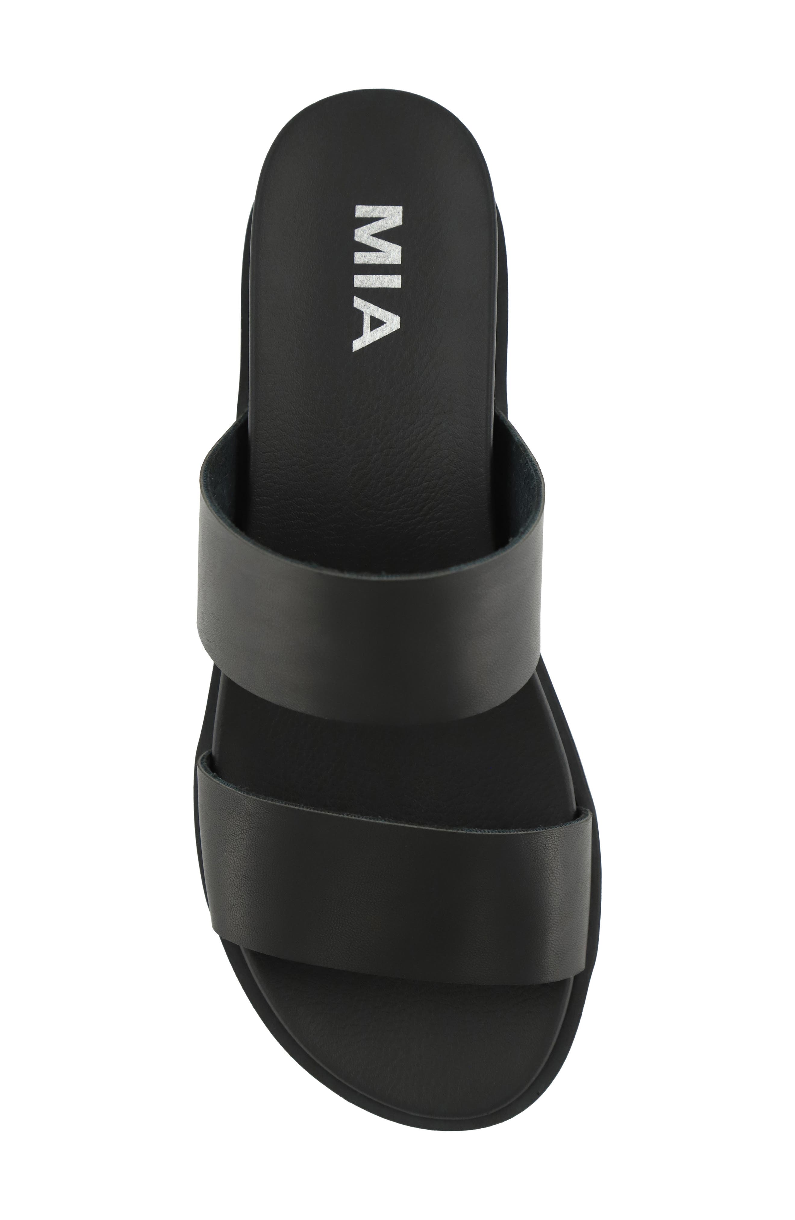 MIA Yelena Slide Sandal, Alternate, color, Black