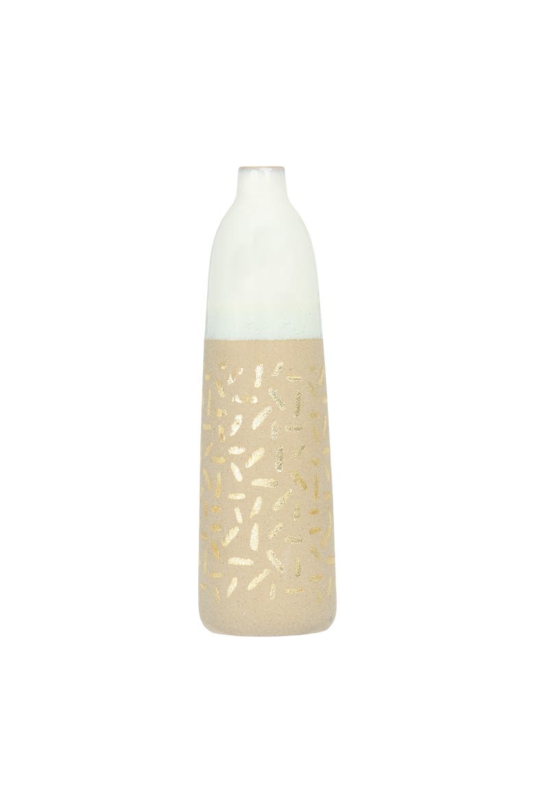 Vase with Pattern, Main, color, Tan