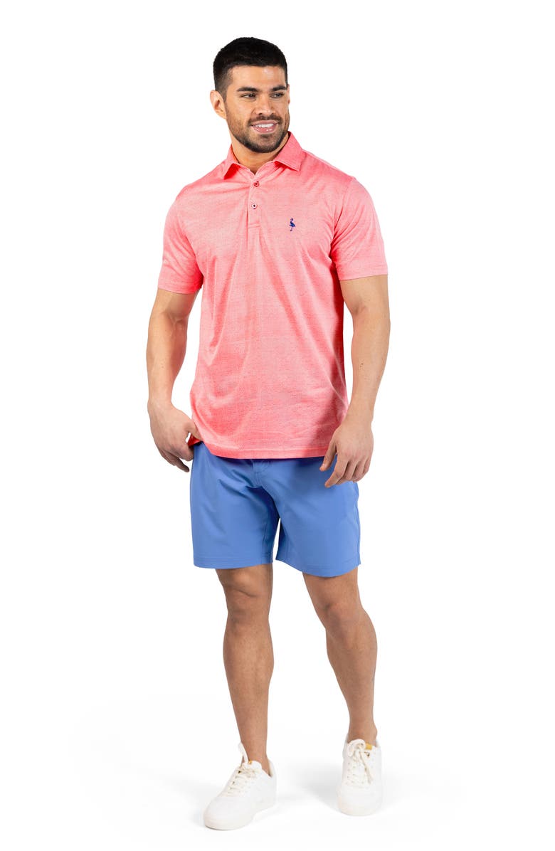 TailorByrd Honeycomb Textured Performance Polo, Alternate, color, Salmon