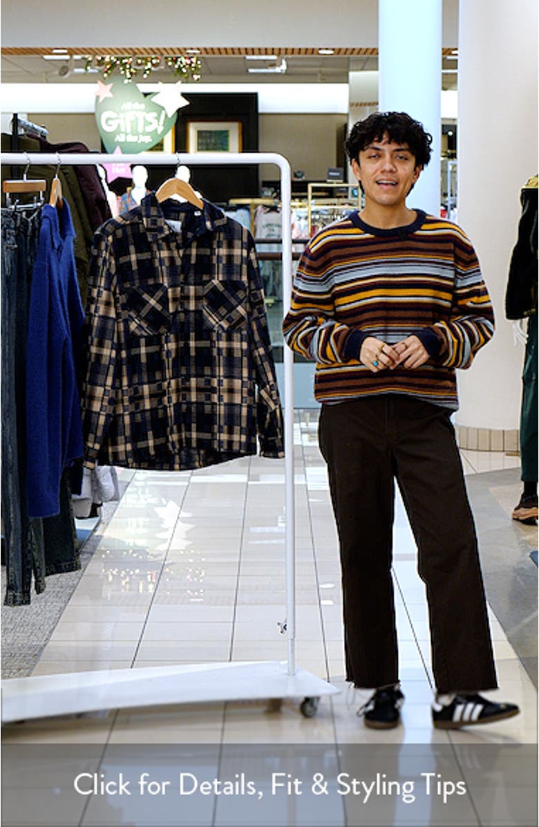 Whiting Glitch Check Overshirt, sales video thumbnail