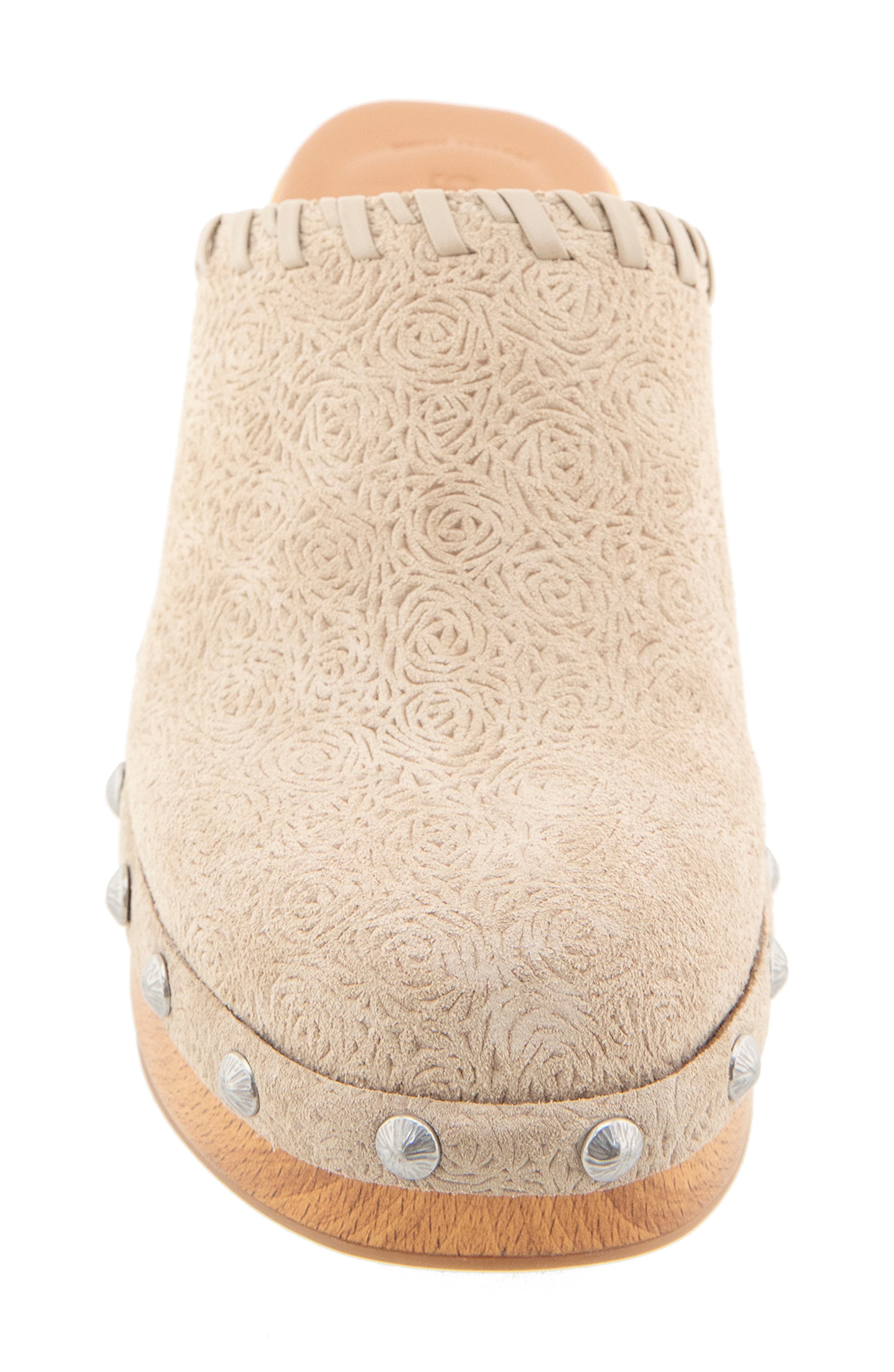Daphine Clog, Alternate, color, WARM SAND SUEDE
