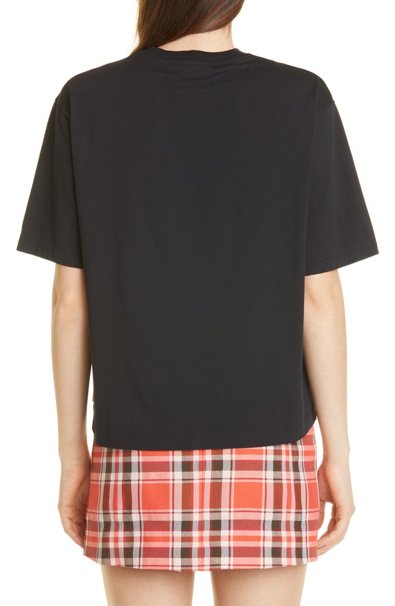 Acne Studios Women's Edie Pink Label Boxy Organic Cotton T-Shirt, Alternate, color,