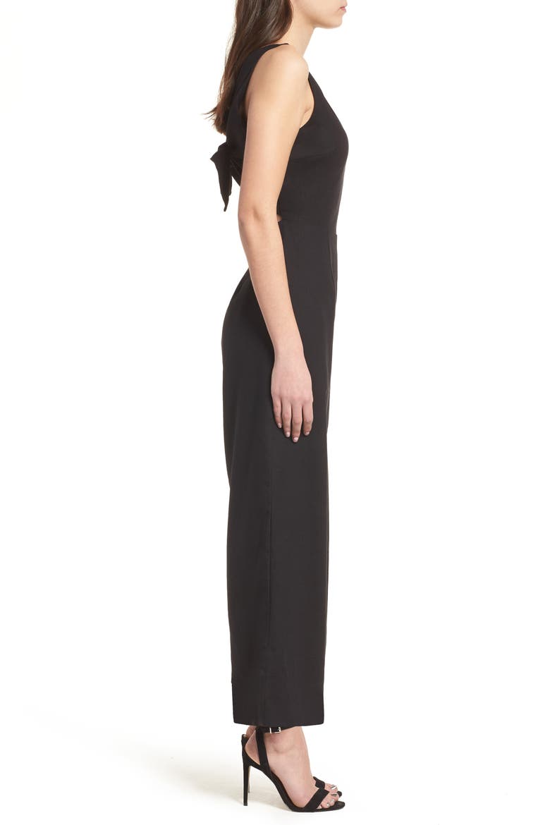 Crop Wide Leg Jumpsuit, Alternate, color, BLACK