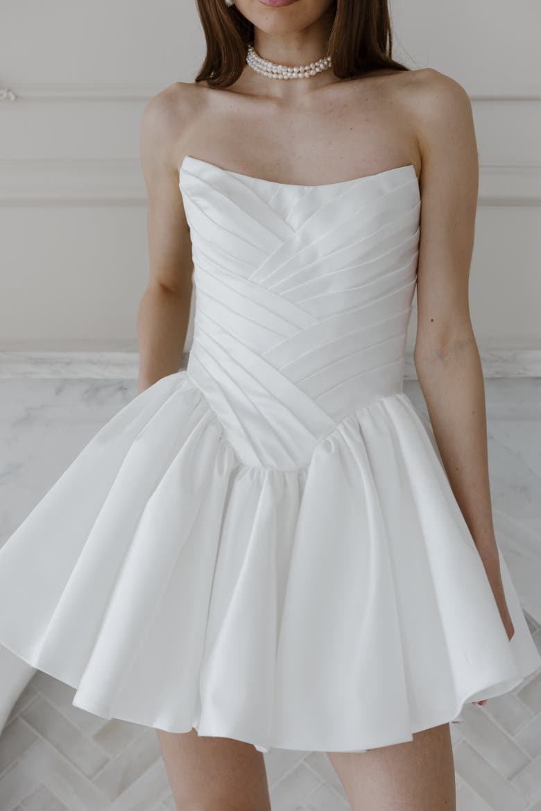 Alina Mini Dress, Alternate, color, Ivory